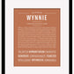 Wynnie | Name Art Print