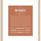 Wynnie | Name Art Print