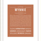 Wynnie | Name Art Print