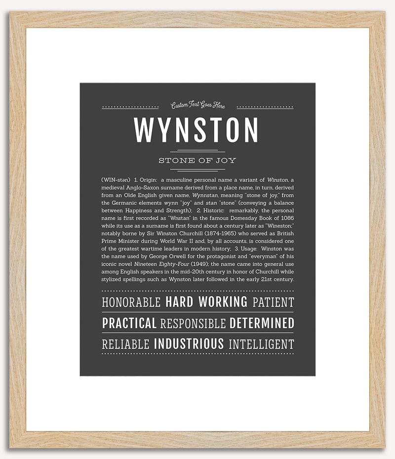 Wynston | Name Art Print