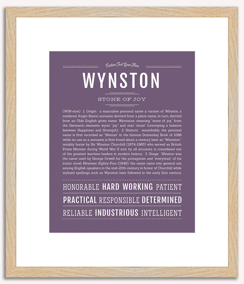 Wynston | Name Art Print