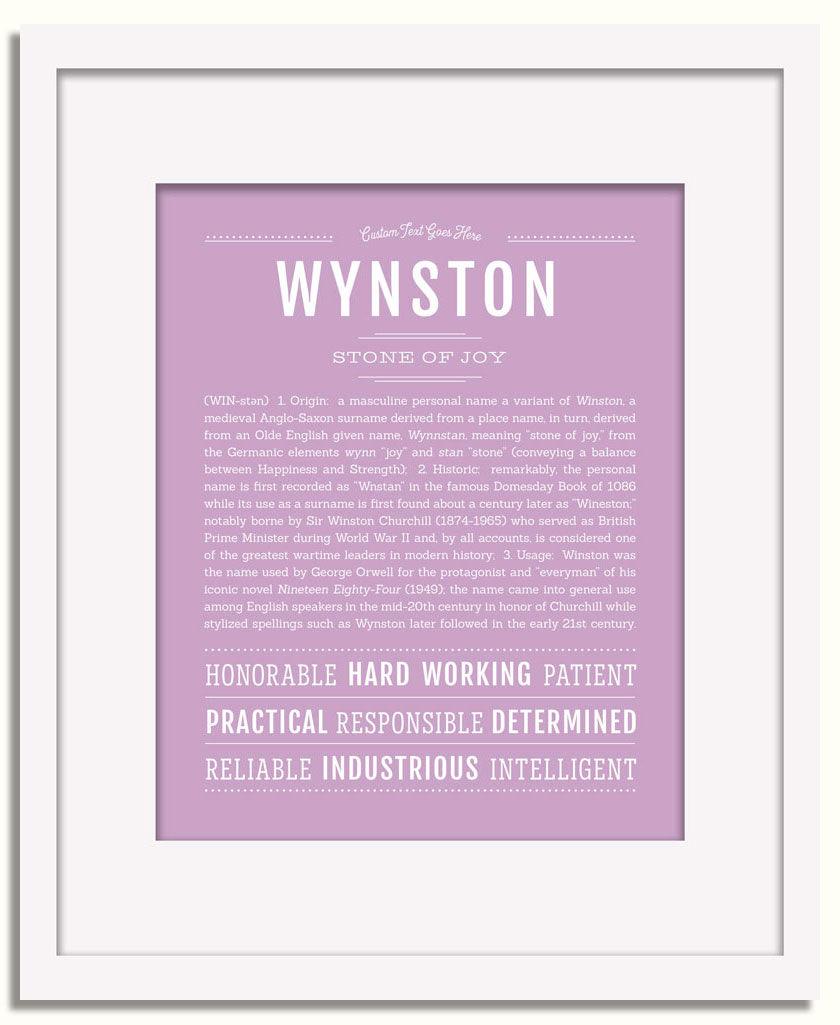 Frame Options | Lilac | White Frame, Matted