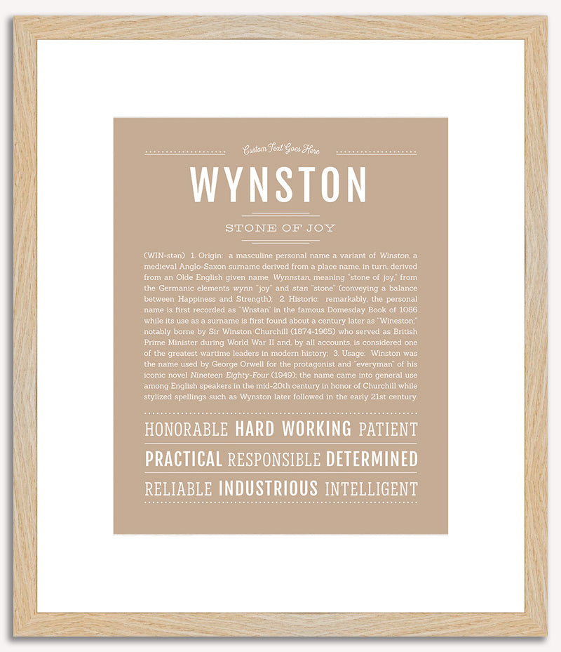 Wynston | Name Art Print