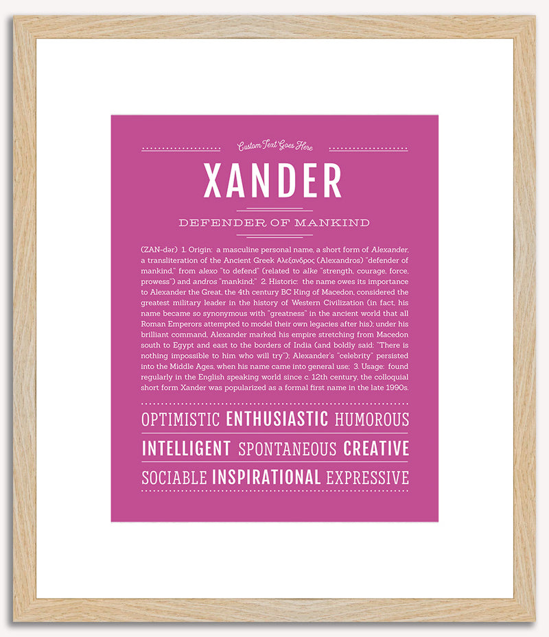 Xander | Name Art Print