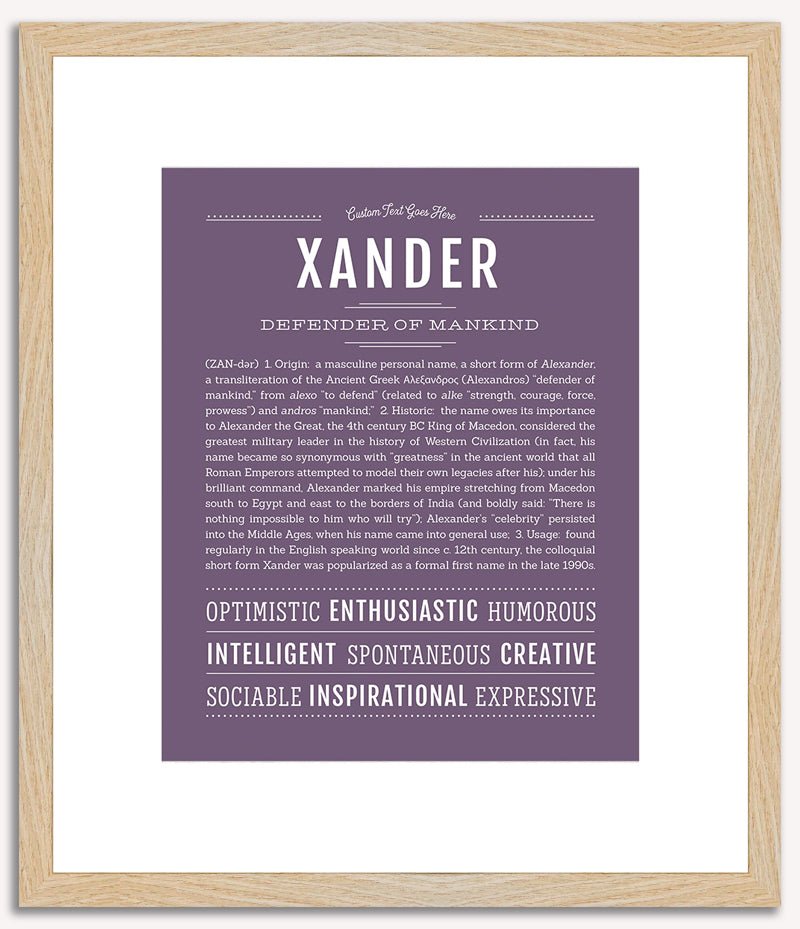 Xander | Name Art Print