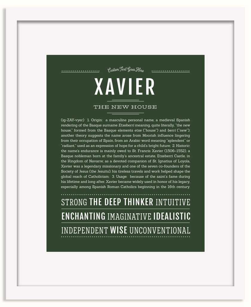 Frame Options | Deep Forest | White Frame, Matted
