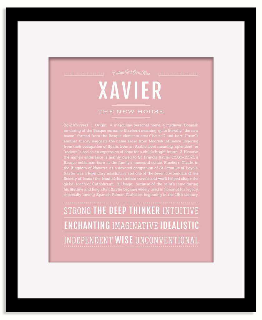 Frame Options | Dusty Rose | Black Frame, Matted