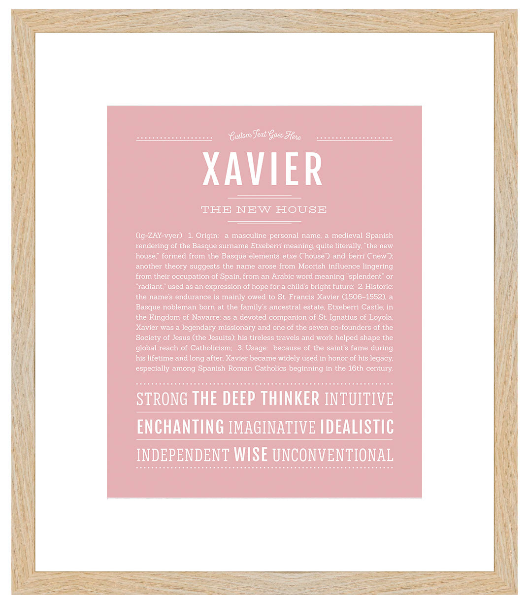Frame Options | Dusty Rose | Maple Frame, Matted