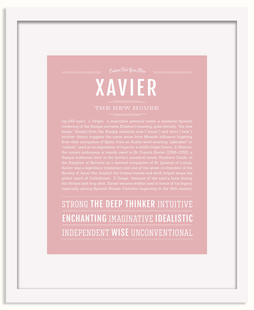 Frame Options | Dusty Rose | White Frame, Matted