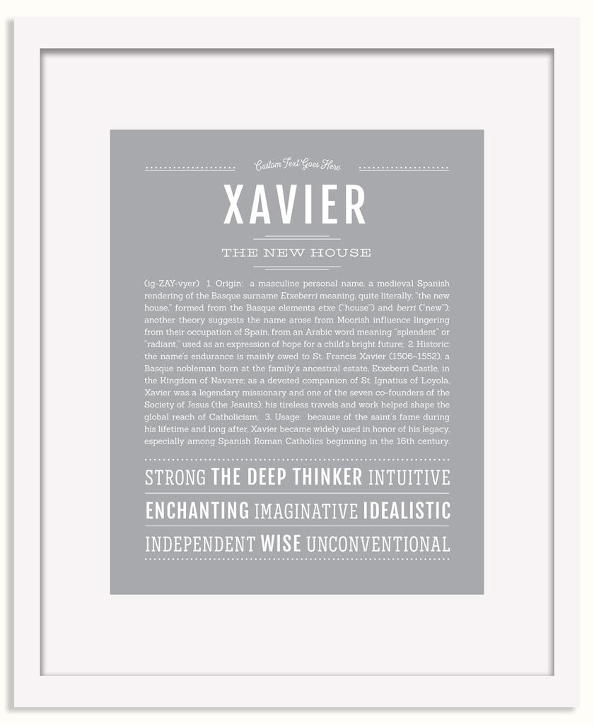 Frame Options | Light Gray | White Frame, Matted