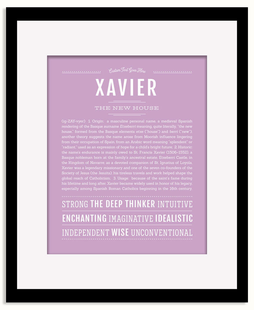 Frame Options | Lilac | Black Frame, Matted