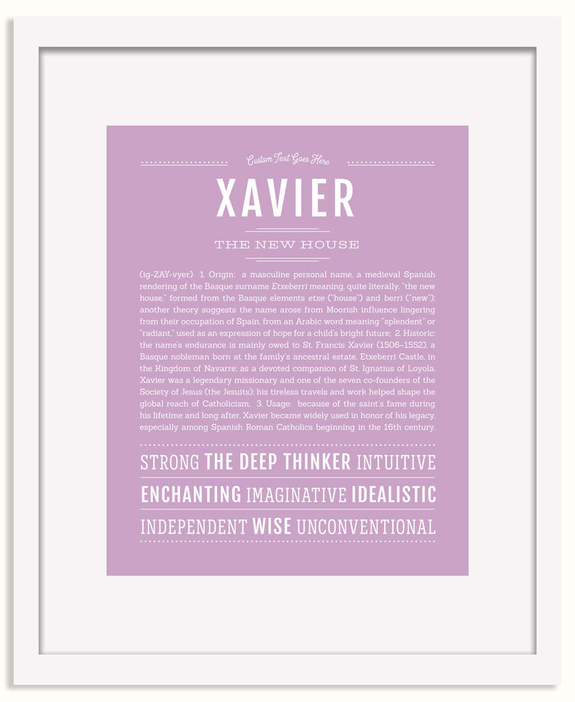Frame Options | Lilac | White Frame, Matted