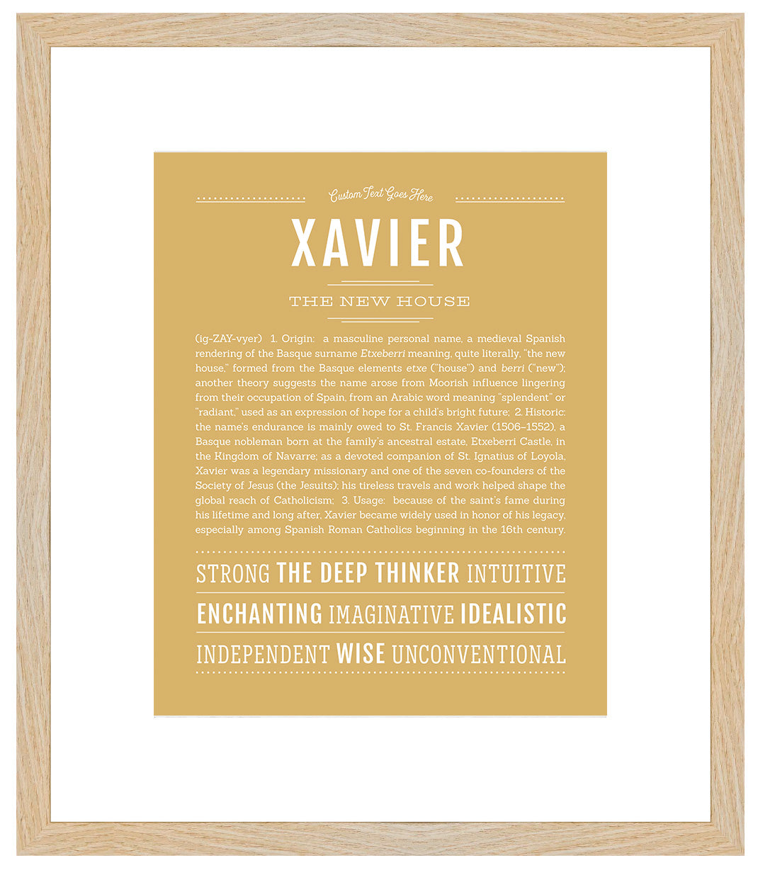 Frame Options | Matte Gold | Maple Frame, Matted