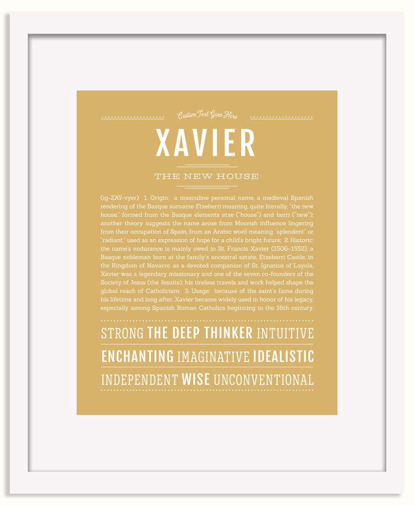 Frame Options | Matte Gold | White Frame, Matted