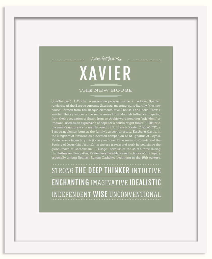 Frame Options | Sage | White Frame, Matted