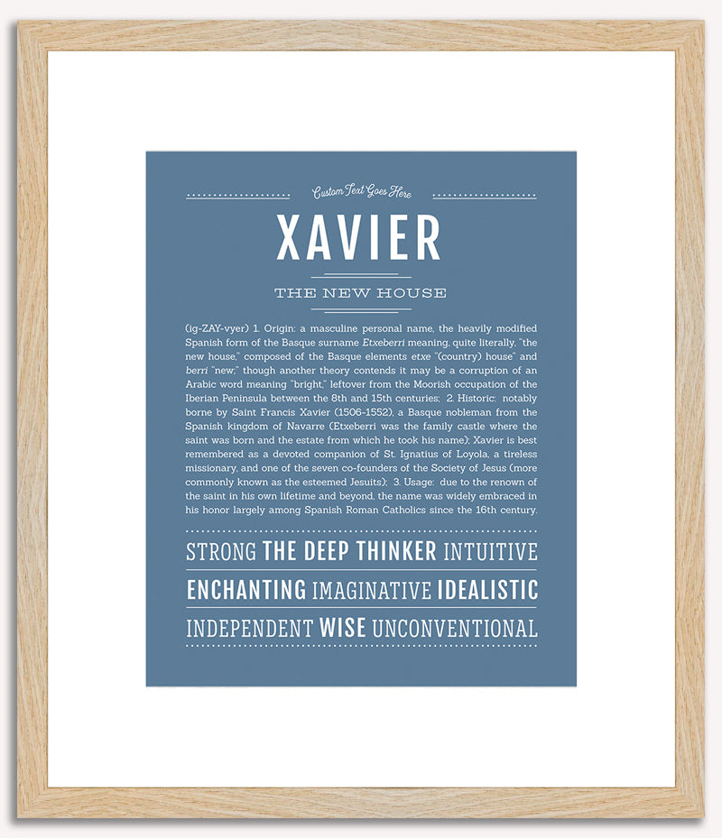 Xavier | Name Art Print