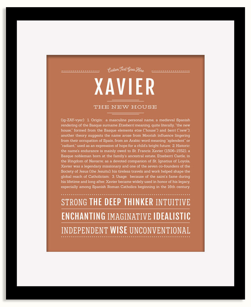 Frame Options | Terra Cotta | Black Frame, Matted