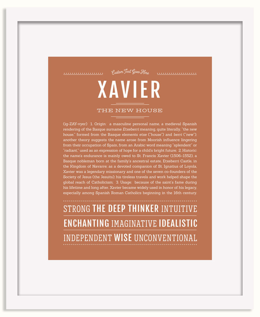Frame Options | Terra Cotta | White Frame, Matted