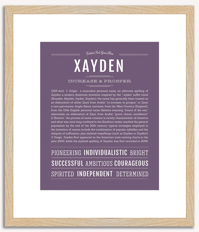 Xayden | Name Art Print