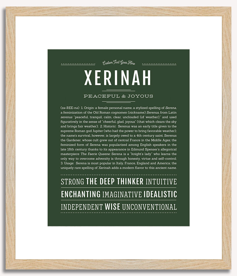 Xerinah | Name Art Print