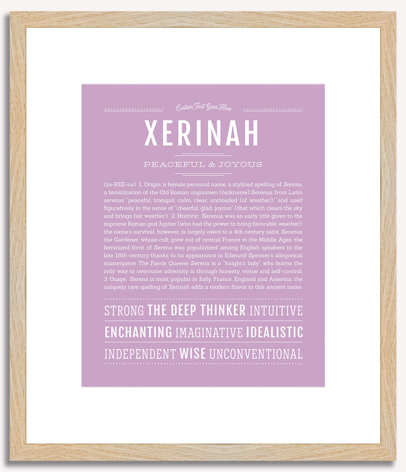 Xerinah | Name Art Print