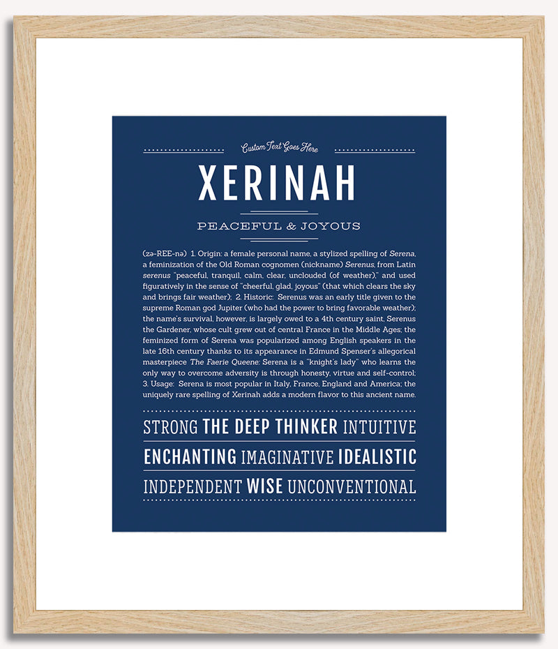 Xerinah | Name Art Print