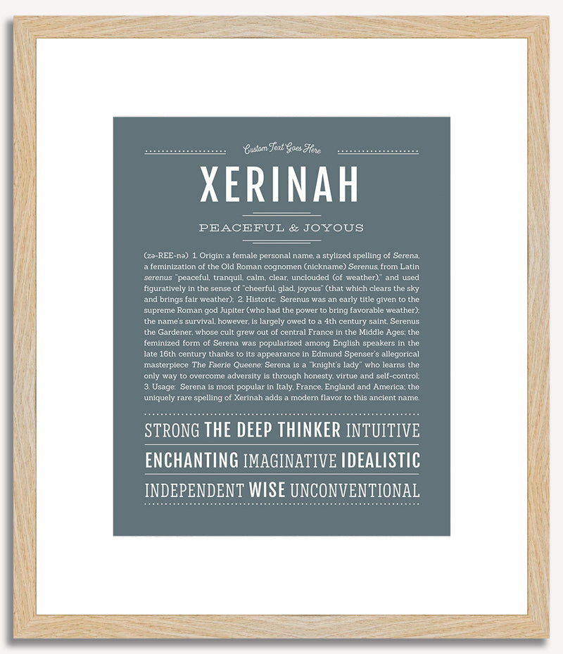 Xerinah | Name Art Print