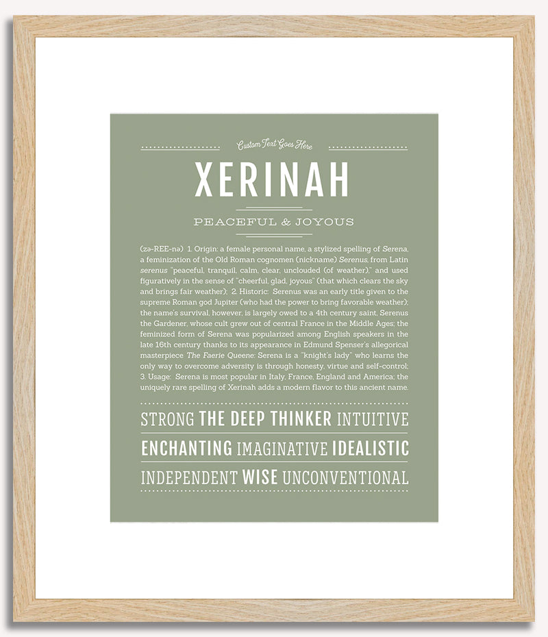 Xerinah | Name Art Print