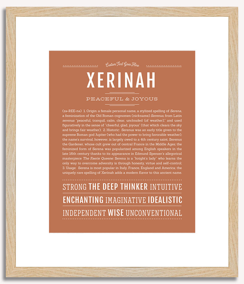 Xerinah | Name Art Print