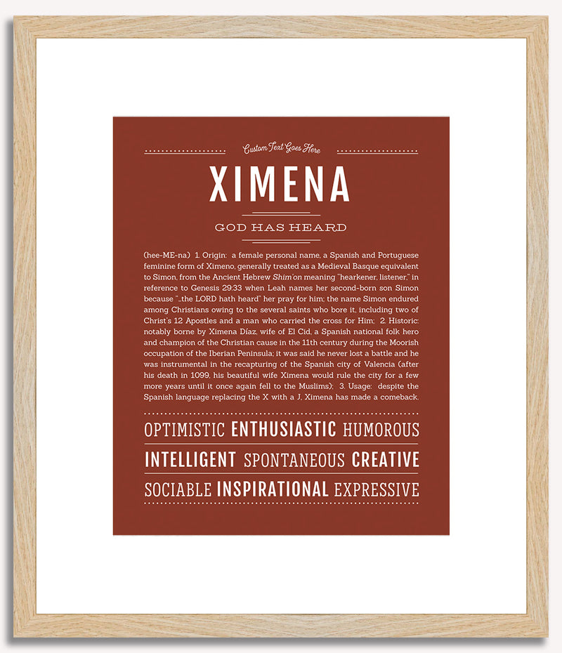 Ximena | Name Art Print