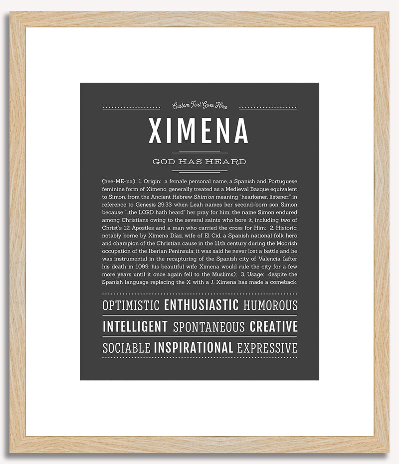 Ximena | Name Art Print