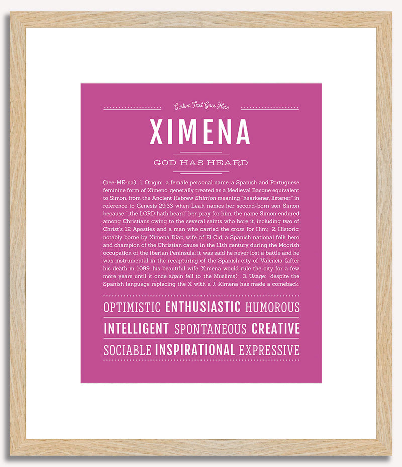 Ximena | Name Art Print