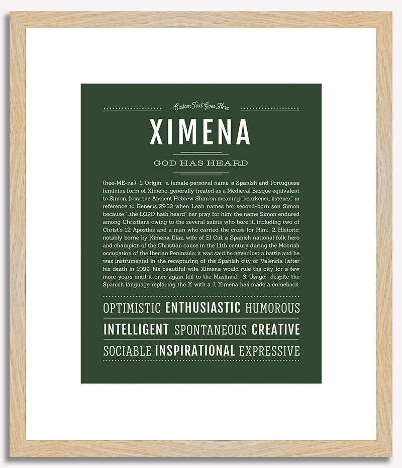 Ximena | Name Art Print