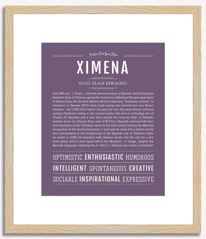 Ximena | Name Art Print