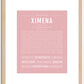 Ximena | Name Art Print