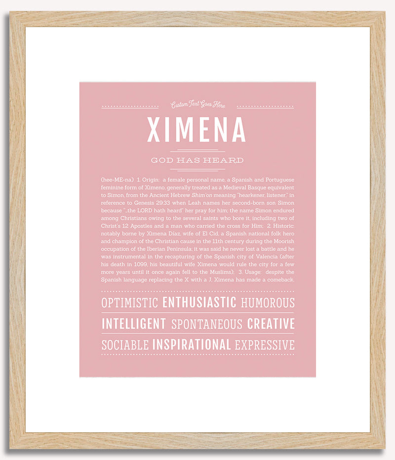 Ximena | Name Art Print