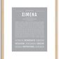 Ximena | Name Art Print