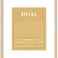 Ximena | Name Art Print