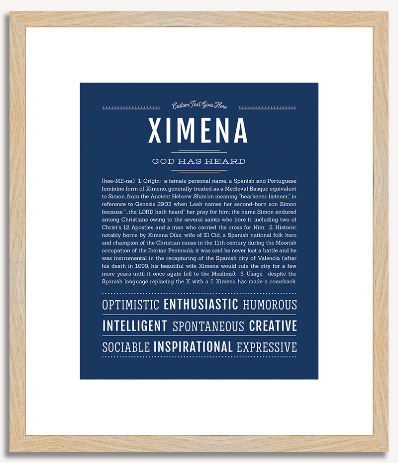 Ximena | Name Art Print