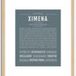 Ximena | Name Art Print