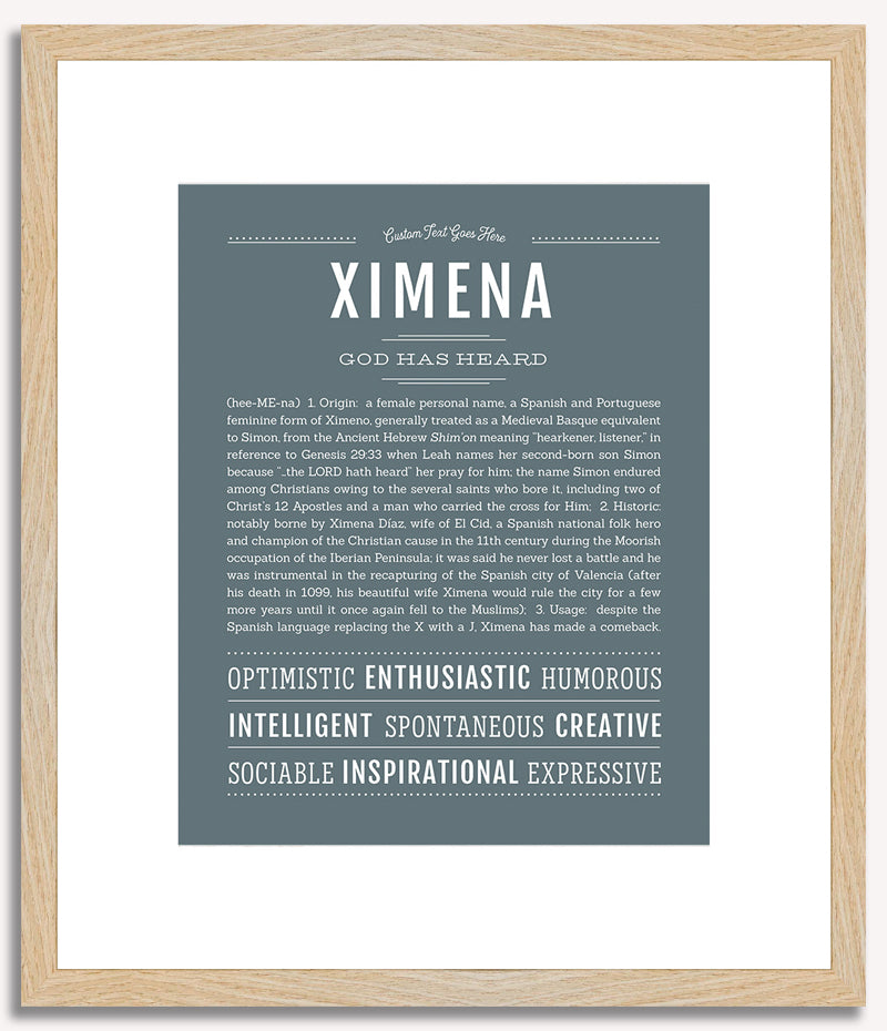 Ximena | Name Art Print