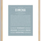 Ximena | Name Art Print