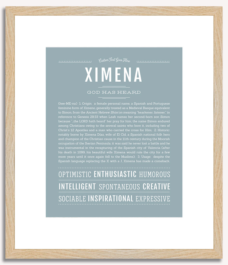 Ximena | Name Art Print