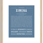 Ximena | Name Art Print