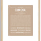 Ximena | Name Art Print