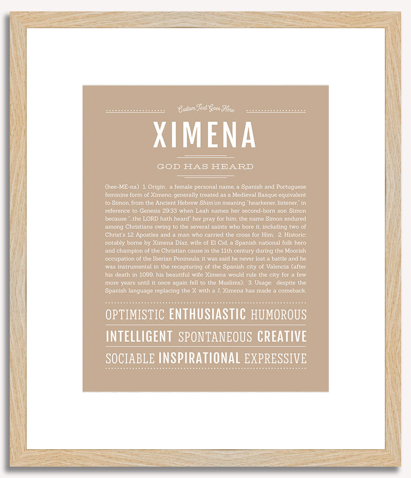 Ximena | Name Art Print