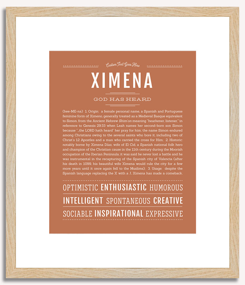 Ximena | Name Art Print