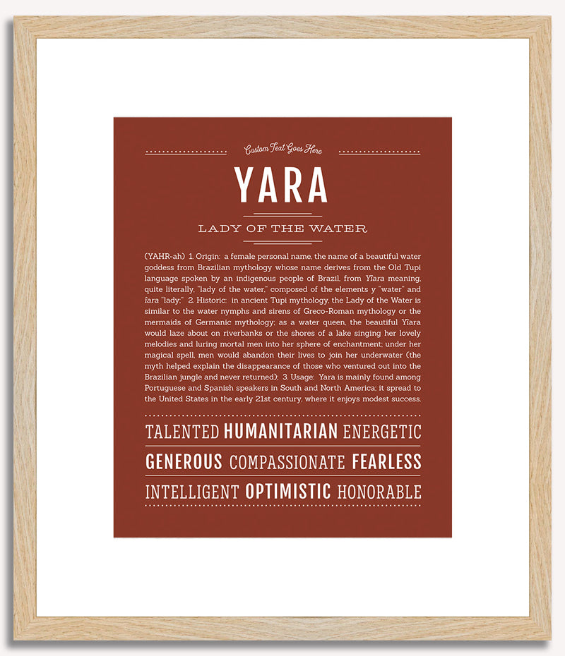 Yara | Name Art Print