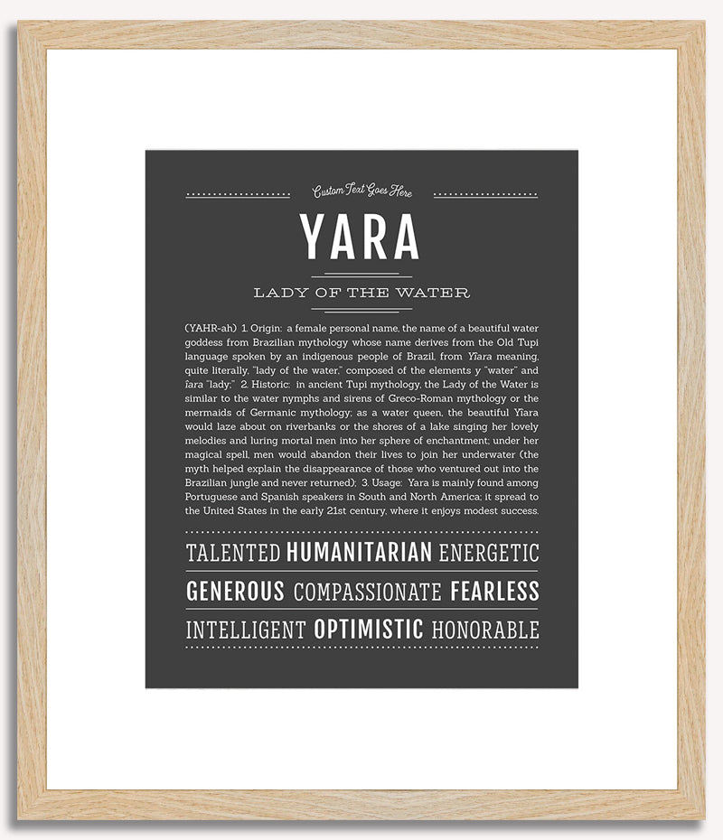 Yara | Name Art Print