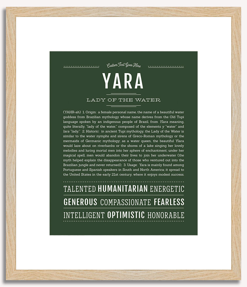 Yara | Name Art Print